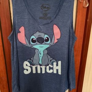 Disney blue Stitch shirt.